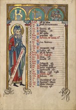 Nahum; Psalter, about 1240-1250. Creator: Unknown.