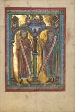 Habakkuk and Isaiah; Psalter, about 1240-1250. Creator: Unknown.