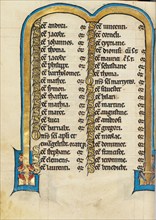 Decorated Text Page; Psalter, third quarter of 13th century. Creator: Unknown.