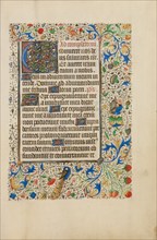 Decorated Text Page; Llangattock Hours, 1450s. Creator: Unknown.