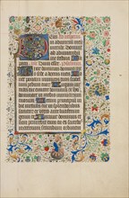 Decorated Text Page; Llangattock Hours, 1450s. Creator: Unknown.