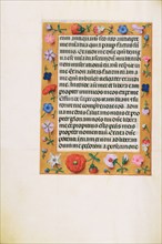 Decorated Text Page; Spinola Hours, about 1510-1520. Creator: Unknown.