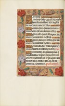 Decorated Text Page; Spinola Hours, about 1510-1520. Creator: Unknown.