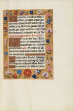 Decorated Text Page; Spinola Hours, about 1510-1520. Creator: Unknown.