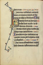 Initial L: David Speaking to an Angel; Ruskin Hours, about 1300. Creator: Unknown.