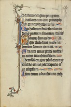 Initial L: Clerics Singing; Ruskin Hours, about 1300. Creator: Unknown.