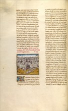 The Battle between Pompeius and Tigranes; Miroir Historial, about 1475. Creator: Unknown.