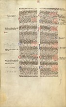 Text Page; Decretum, about 1170-1180. Creator: Unknown.