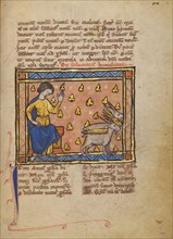 The Prophet Amos; Bestiary, about 1270. Creator: Unknown.