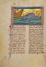 A Sawfish; Bestiary, about 1270. Creator: Unknown.