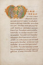 Decorated Initial M; Gospel Lectionary, late 10th century. Creator: Unknown.