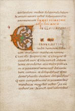 Decorated Initial C; Gospel Lectionary, late 10th century. Creator: Unknown.