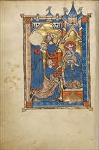 The Adoration of the Magi; Psalter, mid-1200s. Creator: Unknown.