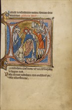 Initial D: The Betrayal of Christ; Psalter, mid-1200s. Creator: Unknown.