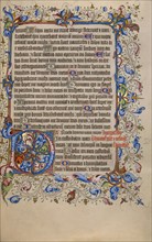 Decorated Initial D; Psalter, 1420-1430. Creator: Unknown.