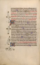 Decorated Text Page; Psalter, 1420-1430. Creator: Unknown.