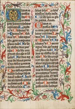 Decorated Initial G; Missal, about 1500-1505. Creator: Unknown.