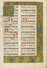 Decorated Initial D; Missal, about 1500-1505. Creator: Unknown.