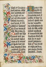 Decorated Text Page; Missal, about 1500-1505. Creator: Unknown.