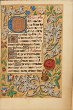 Decorated Initial C; Crohin-La Fontaine Hours, about 1480-1485 ?. Creator: Unknown.