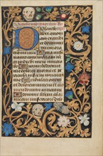 Decorated Initial D; Crohin-La Fontaine Hours, about 1480-1485 ?. Creator: Unknown.