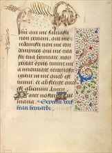 Decorated Text Page; Prayer Book of Charles the Bold, 1469. Creator: Unknown.