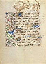 Decorated Text Page; Prayer Book of Charles the Bold, 1469. Creator: Unknown.