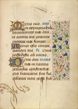 Decorated Text Page; Prayer Book of Charles the Bold, 1469. Creator: Unknown.