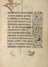 Decorated Text Page; Prayer Book of Charles the Bold, about 1471. Creator: Unknown.