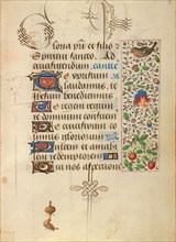 Decorated Text Page; Prayer Book of Charles the Bold, about 1471. Creator: Unknown.