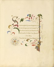 Illuminated manuscript of a poem, 1843 - 1845. Creator: Unknown.