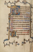 Initial D: The Betrayal of Christ; Bute Psalter, text and illumination about 1330. Creator: Atelier of the Passion Master.