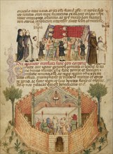 The Translation of the Bodies of Aimo and Vermondo..., about 1400. Creator: Anovelo da Imbonate.