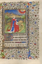 David in Prayer; Book of Hours, about 1415-1420. Creators: Boucicaut Master, Workshop of the Boucicaut Master.