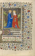 The Visitation; Book of Hours, about 1415-1420. Creators: Boucicaut Master, Workshop of the Boucicaut Master.