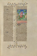 Prusias II, King of Bithynia, Reduced to Begging; Des cas des nobles hommes et femmes, about 1413-15 Creators: Boucicaut Master, Workshop of the Boucicaut Master.