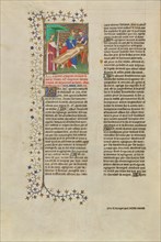 Nero Pauses for a Drink during the Mutilation of His Mother's Body, about 1413-1415. Creators: Boucicaut Master, Workshop of the Boucicaut Master.