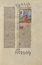 The Murder of King Servius by His Son-in-law; Des cas des nobles hommes et femmes, about 1413-1415. Creators: Boucicaut Master, Workshop of the Boucicaut Master.