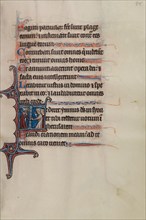 Initial T: Nebuchadnezzar Holding a Jewish Captive; Bute Psalter, text and illumination about 1285. Creator: Bute Master.