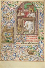 Saint Mark; Hours of Simon de Varie, 1455. Creator: Dunois Master.