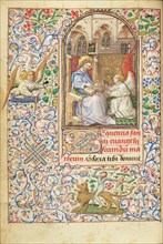 Saint Matthew; Hours of Simon de Varie, 1455. Creator: Dunois Master.