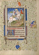 Saint George and the Dragon; Book of Hours, about 1410. Creator: Unknown.