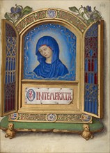 Portable Altarpiece with the Weeping Madonna; Book of Hours, about 1480-1490. Creator: Georges Trubert.