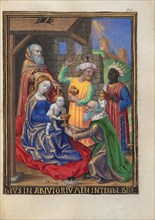 The Adoration of the Magi; Book of Hours, about 1480-1490. Creator: Georges Trubert.