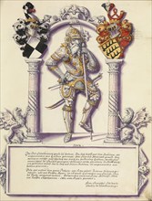 Eitelfriedrich III Hohenzollern; Chronicle of the Hohenzollern Family, about 1572. Creator: Jorg Ziegler.