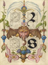 Guide for Constructing the Letters r and s; Mira calligraphiae monumenta, about 1591-1596. Creator: Joris Hoefnagel.