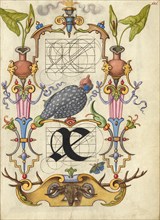 Guide for Constructing the Ligature ae; Mira calligraphiae monumenta, about 1591-1596. Creator: Joris Hoefnagel.