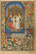 The Trinity; Prayer Book of Charles the Bold, 1469. Creator: Lieven van Lathem.