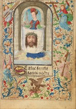 Saint Veronica; Prayer Book of Charles the Bold, about 1471. Creator: Lieven van Lathem.