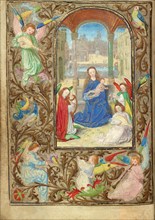 The Virgin and Child with Angels; Prayer Book of Charles the Bold, about 1471. Creator: Lieven van Lathem.